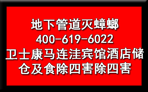 地下管道滅蟑螂400-619-6022衛(wèi)士康馬連洼賓館酒店儲倉及食除四害