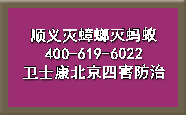 順義滅蟑螂滅螞蟻400-619-6022衛(wèi)士康北京四害防治